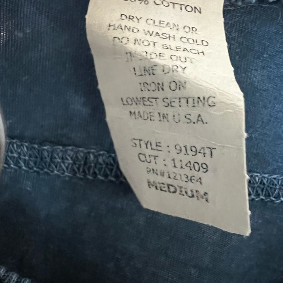 Vocal Rhinestones/Crystal Embellished Blue Cross Tank Top Sz Medium - Picture 7 of 12